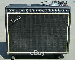 VTG Fender Super Twin Reverb Tube Amplifier Speaker Cab Combo + Foot Switch