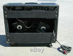 VTG Fender Super Twin Reverb Tube Amplifier Speaker Cab Combo + Foot Switch