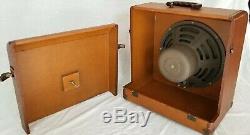 Vintage 12 Ampro model 16641 guitar 16&35mm projector Speaker withCabinet 1930's