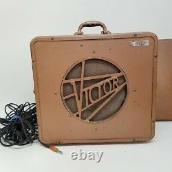 Vintage 1940s VICTOR Speaker and Cabinet for Projector Guitar Amplifier 12 1606