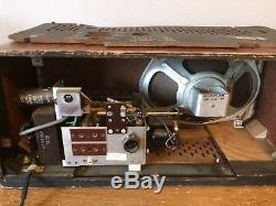 Vintage 1960s Philips A3X95A Tube Amplifier with Speaker Guitar Amp WORKS Rat Rod