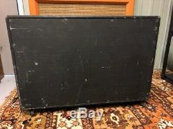 Vintage 1960s WEM Watkins Starfinder 2x12 Guitar Amplifier Cabinet Fane Speakers