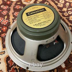 Vintage 1969 Celestion G12M 25w T1511 16ohm Greenback 12 Speaker 1960s