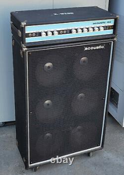 Vintage 1970, 71 Acoustic 150 Guitar Amplifier Head and 610 Speaker Cabinet