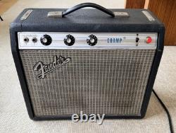 Vintage 1970 Fender Silverface Champ Tube Guitar Amplifier All Original