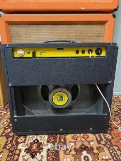 Vintage 1970s Carlsbro 50 Top 50w Combo Amplifier Amp w 12 Power Tone 60 Speaker