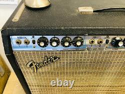 Vintage 1970s Fender Twin Reverb 100 Watts 2x12 Celestian 80 Speakers