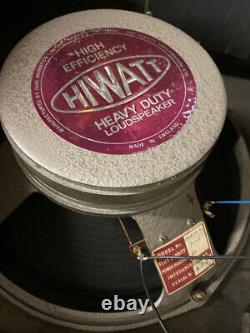 Vintage 1971 Hiwatt SE4122 4×12 Guitar Amplifier Speaker Cabinet with Fane 12242