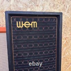 Vintage 1973 WEM 2x12 Guitar Amplifier Speaker Column with Celestion G12S 1970s