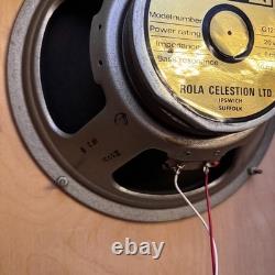 Vintage 1973 WEM 2x12 Guitar Amplifier Speaker Column with Celestion G12S 1970s