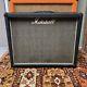 Vintage 1976 1970s Marshall 2045 2x12 Guitar Cabinet With Eminence 12 Speakers