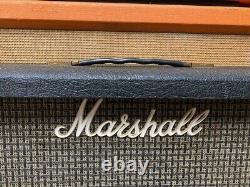 Vintage 1976 1970s Marshall 2045 2x12 Guitar Cabinet with Eminence 12 Speakers