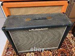 Vintage 1976 1970s Marshall 2045 2x12 Guitar Cabinet with Eminence 12 Speakers