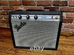 Vintage 1982 Fender Champ Silverface Tube Guitar Amp Amplifier Sounds Great