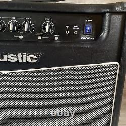 Vintage Acoustic G100FX 100W Amplifier Guitar Lead Series Reverb Effects READ