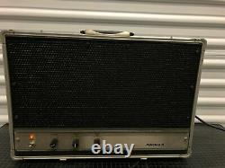 Vintage Ampex AA-620 hi fi powered speakers power amp suitcase guitar amp