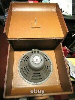 Vintage Ampro 16641 12 in. Guitar Amp Speaker withCabinet 1956