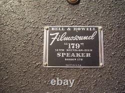 Vintage Bell and Howell FilmOsound 179 speaker cabinet 1947 Sounds Wonderful