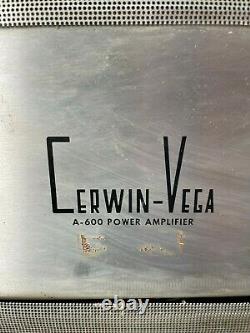 Vintage Cerwin Vega! Guitar Amp A-600 Audio POWER Amplifier Speaker Reverb