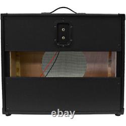 Vintage Empty 12 Guitar Cabinet Black Tolex and Black Cloth Grill