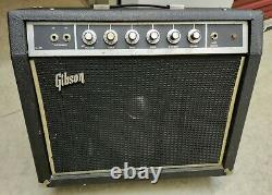 Vintage Gibson G-20 Electric Guitar Combo Amplifier Amp with Squareback Speaker