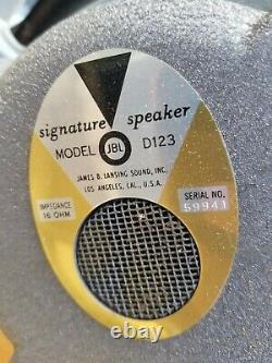 Vintage Hilton Speaker w JBL D123