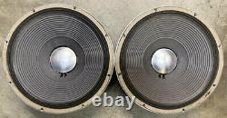 Vintage JBL D130F Matched Pair 15 Speakers