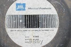Vintage JBL Model K140 Guitar Amp Amplifier Speaker 15 8 Ohm Rare Lansing