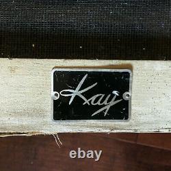 Vintage Kay guitar Amplifier with new Speaker 3 prong plug