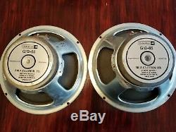 Vintage Pair of 80s Celestion G12-65 Speakers