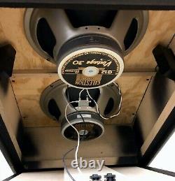 Vintage SOVTEK 1980's 2X12 Vertical Slant Speaker Cabinet MIG Celestions