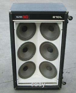 Vintage Sunn 610L 6x10 Guitar Cab 6 x 10 Speakers