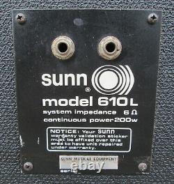 Vintage Sunn 610L 6x10 Guitar Cab 6 x 10 Speakers