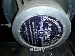 Vintage Verstärker Amp Guitar speaker Box Goodmans Power AUDIOM 81 England 60s