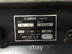 Vintage Yamaha RA-50 Amp with Rotating Speaker Chorus Tested Black