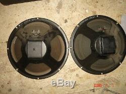 Vintage guitar amp amplifier speaker speakers set pair