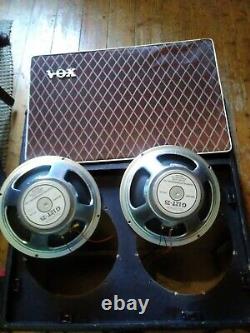 Vox Vintage 2x12 Speaker Cab Celestion Loaded G12T 75S great Sounding Speaker