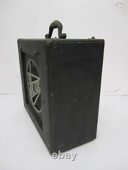 Vtg 1940s Victor Animatograph 16mm Projector Speaker Only Case Guitar Amp As Is