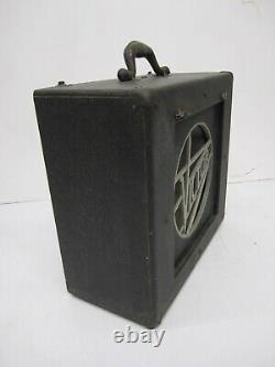 Vtg 1940s Victor Animatograph 16mm Projector Speaker Only Case Guitar Amp As Is