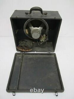 Vtg 1940s Victor Animatograph 16mm Projector Speaker Only Case Guitar Amp As Is