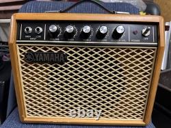 Yamaha G-5 Guitar Amp 1980s Nippon Gakki Working Spring Reverb Natural Wood