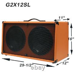 (1) 2x12 Guitar Speaker Cabinet Orange Tolex Aveccéléstion Rocket 50 Haut-parleurs