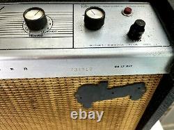 1964 Gibson Scout Tube Guitar Amplificateur Ga 17 Rvt Footpedal 10 Cts Speaker États-unis