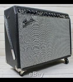 1965 Fender Pro Reverb Combo Blackface 2x12 Amp Avec Weber Haut-parleurs