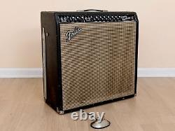1965 Fender Super Reverb Black Panel Vintage Tube Amp Ab763 Avec Haut-parleurs En Céramique