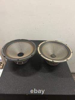 1971 Jensen Concert 1968 Vibranto LMI 122 Haut-parleur Bassman 12'' Paire Vintage #89