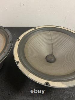 1971 Jensen Concert 1968 Vibranto LMI 122 Haut-parleur Bassman 12'' Paire Vintage #89