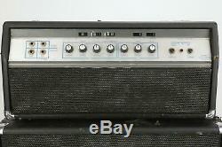 1972 Ampeg Basse Tube Tête D'ampli 8x10 Matching Speaker Cabinet # 38206