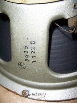 1974 Celestion G12m Vintage Creamback Speaker. 6402 Cône