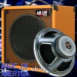 1x12 Guitar Speaker Extension Cabine Avec 16 Ohm Celestion 70 80 Orange Tolex